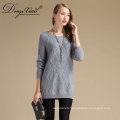 Custom design Spring fashion Sexy Women 100% merino pullover knitted translucent jumper sweater